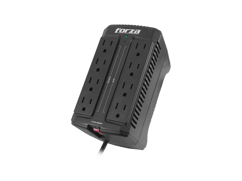 Regulador automático de voltaje 900VA/450W, 8 slds, mtj pared-120V Forza FVR Series FVR - Imagen 2