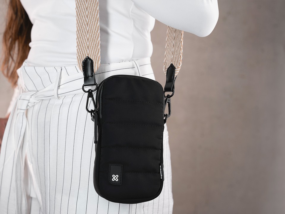 Bolso para celular ADA negro/beige Klip Xtreme - Imagen 4