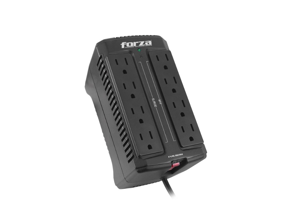 Regulador automático de voltaje 900VA/450W, 8 slds, mtj pared-120V Forza FVR Series FVR - Imagen 4