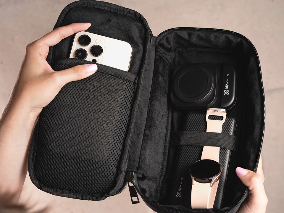 Organizador de accesorios tecnológicos Ada negro Klip Xtreme - Imagen 5