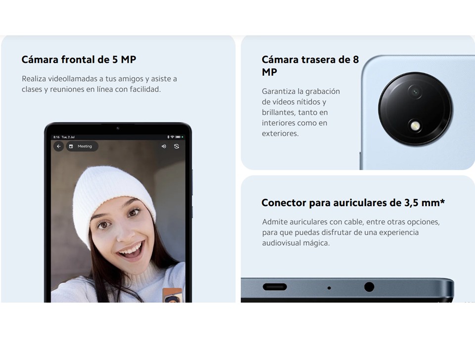 Tablet Redmi Pad SE 8.7 Android Sky Blue Xiaomi - Imagen 6