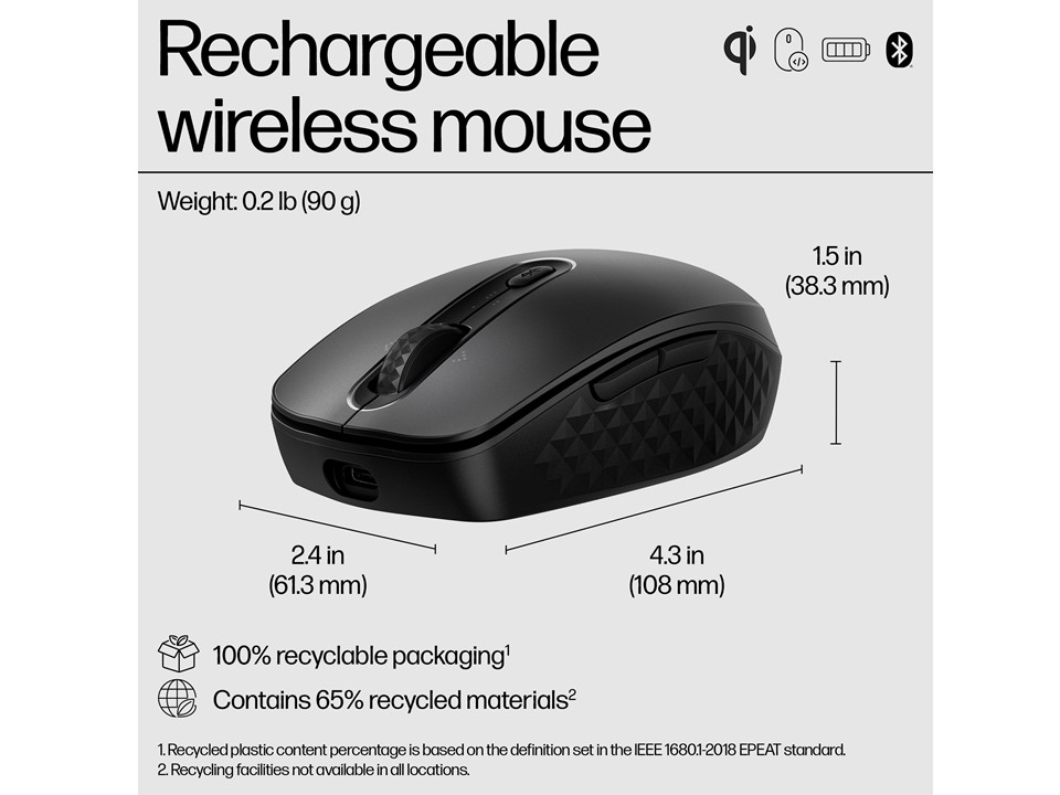 Ratón inalámbrico recargable HP 690 - Imagen 7