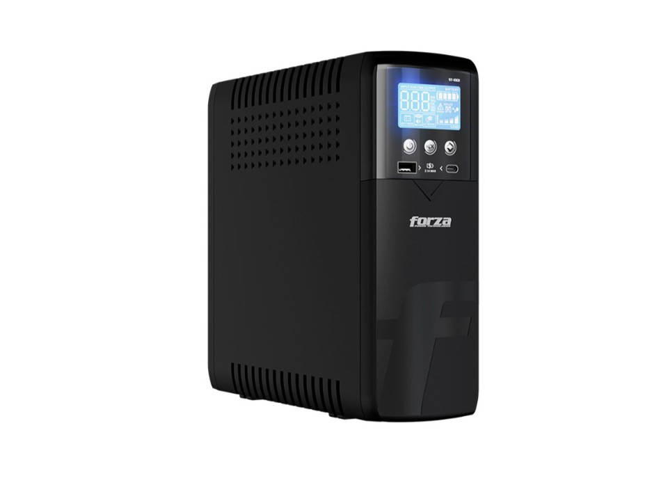 UPS Inteligente 1000VA/600W Torre Compacta, 10 salidas, LCD, Puertos USB de Carga, Software-120V Forza - Imagen 2