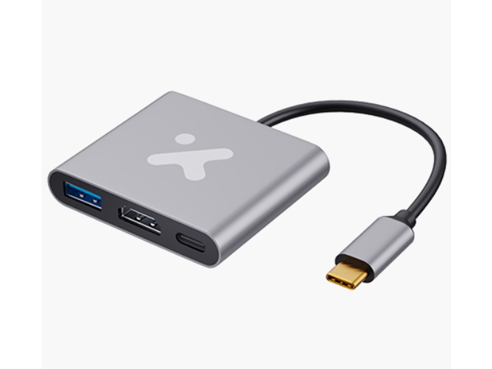 Adaptador multipuerto USB Type-C® 3 en 1 XTC-566 Xtech