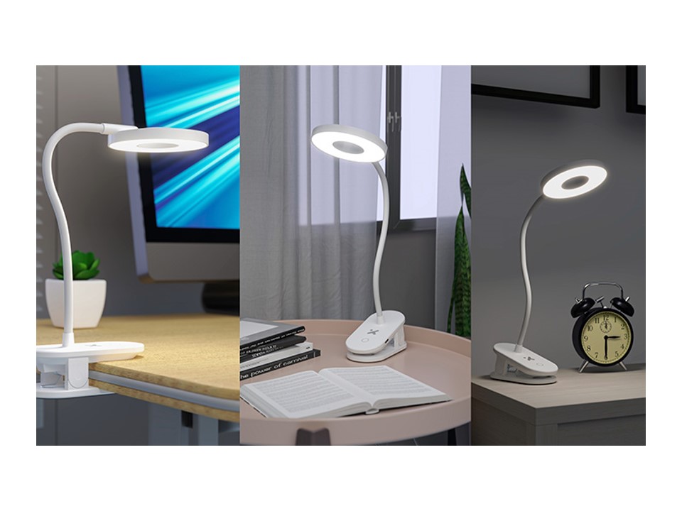 Lámpara de escritorio LED recargable con clip XTA-703 Xtech - Imagen 2