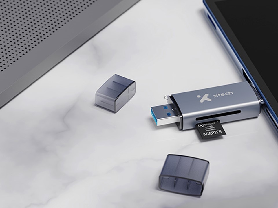 Lector de tarjetas OTG 2 en 1 USB-C®/USB 3.0 XTC-581 Xtech - Imagen 2