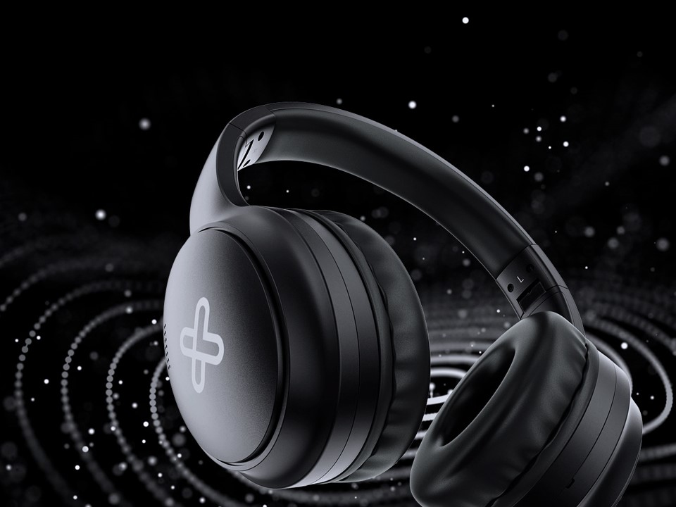 Audífonos ANC compatible con Bluetooth Escape KNH-300BK negro Klip Xtreme - Imagen 2