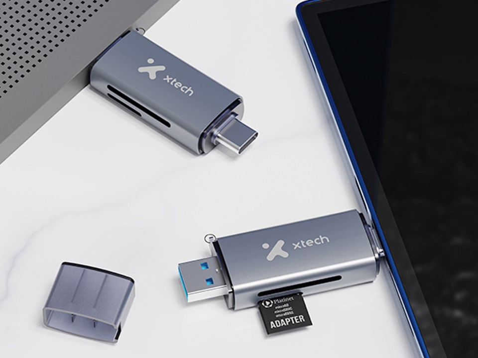 Lector de tarjetas OTG 2 en 1 USB-C®/USB 3.0 XTC-581 Xtech - Imagen 4