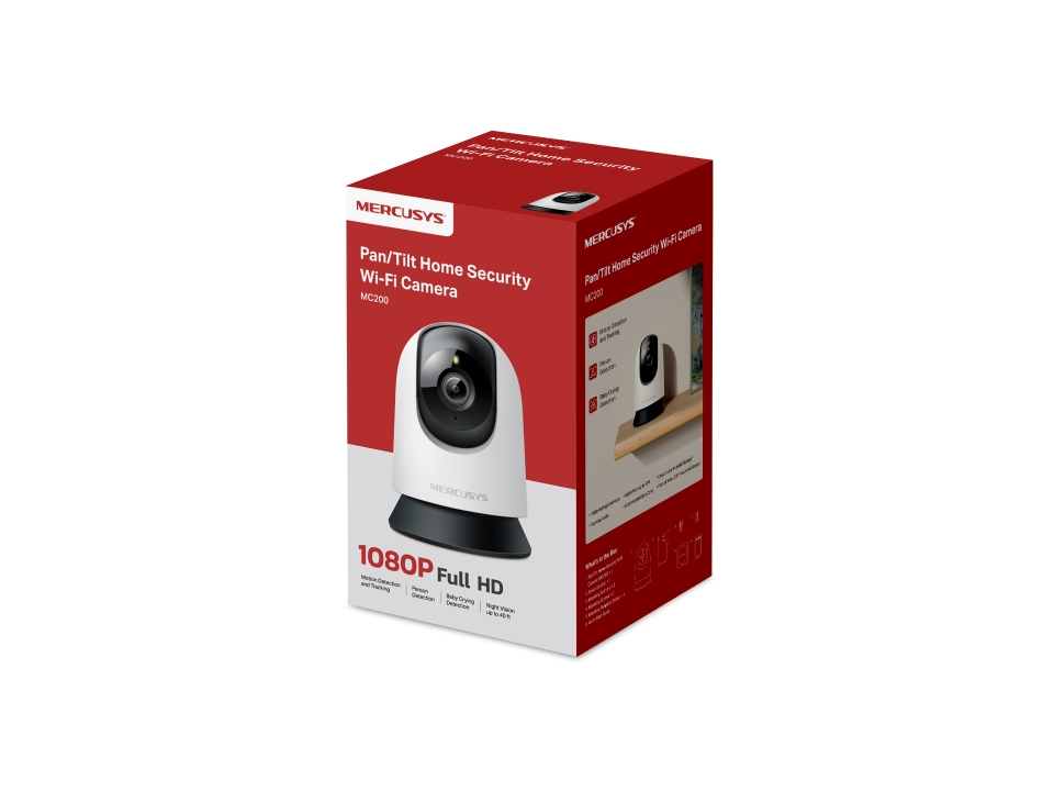 CÁMARA DE SEGURIDAD INALÁMBRICA MERCUSYS MC200 (1080P)