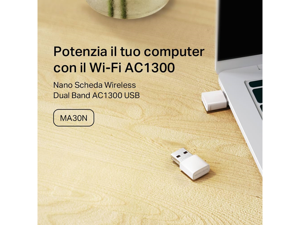 ADAPTADOR USB WI-FI MERCUSYS MA30N (AC1300) - Imagen 2