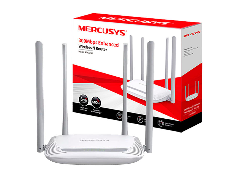 ROUTER INALÁMBRICO MERCUSYS MW325R (N300) - Imagen 2