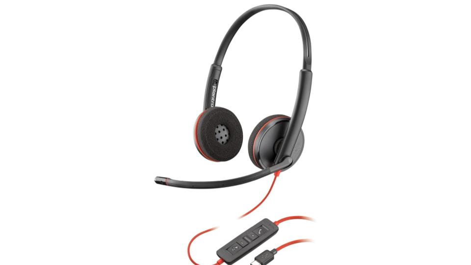 Auriculares con cable, micrófono y sonido estéreo - Poly Blackwire 3220