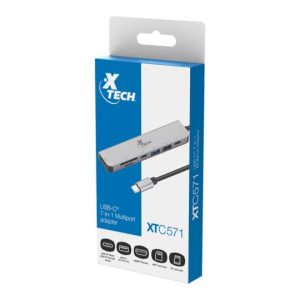 Adaptador multipuerto 7 en 1 con conexión USB-C® - Xtech