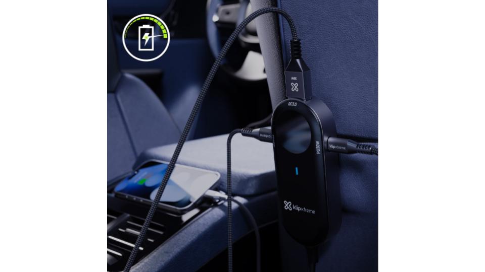 Cargador para automóvil (Car power adapter) de 100 Watt | PowerCar KCC-100 - Klip Xtreme - Imagen 7