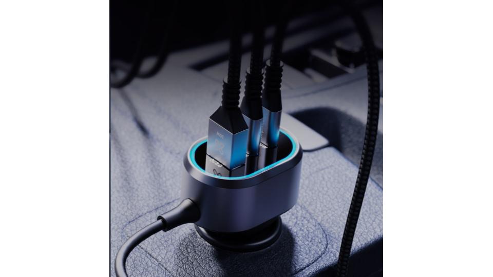 Cargador para automóvil (Car power adapter) de 100 Watt | PowerCar KCC-100 - Klip Xtreme - Imagen 6