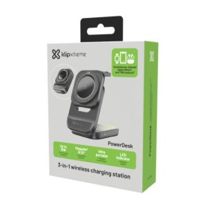 Cargador inalámbrico de tipo soporte (charging stand) de 150 Watt | PowerDesk Lite KDC-150 -  Klip Xtreme