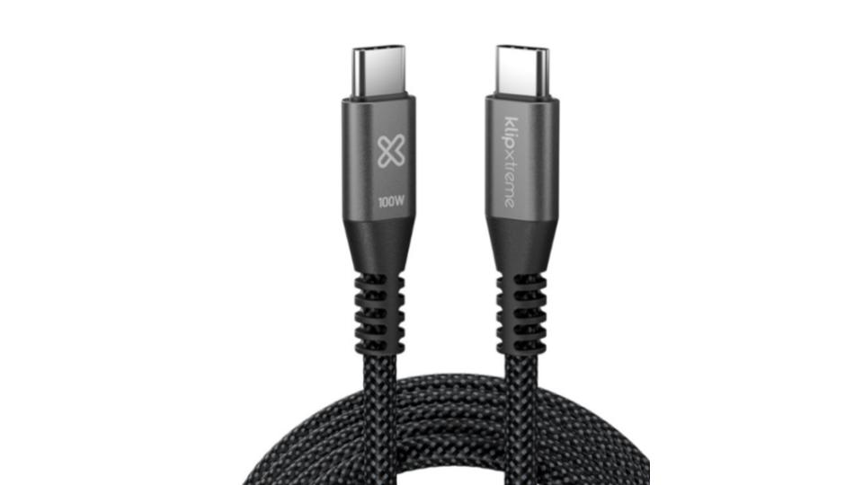 Cable de carga rápida PowerGo 750 Braided (Trenzado) Negro de 3m - Klip Xtreme - Imagen 5