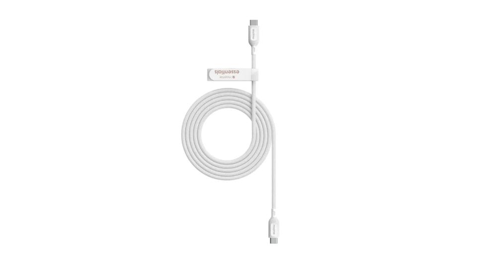 Cable de carga USB-C a USB-C de 60 W | Braided (Trenzado) blanco de 2m - Mophie - Imagen 4