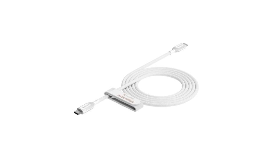 Cable de carga USB-C a USB-C de 60 W | Braided (Trenzado) blanco de 2m - Mophie - Imagen 2
