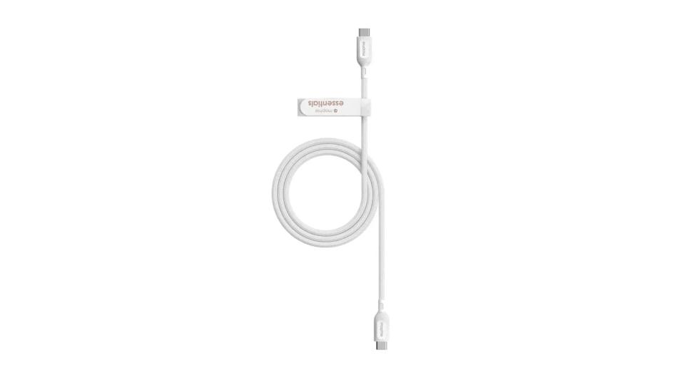 Cable de carga USB-C a USB-C de 60 W | Braided (Trenzado) blanco de 1m - Mophie - Imagen 2