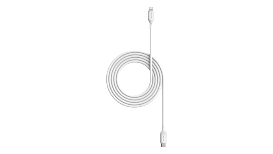 Cable de carga USB-C a Lightning de 60 W | Braided (Trenzado) blanco de 2m- Mophie - Imagen 4