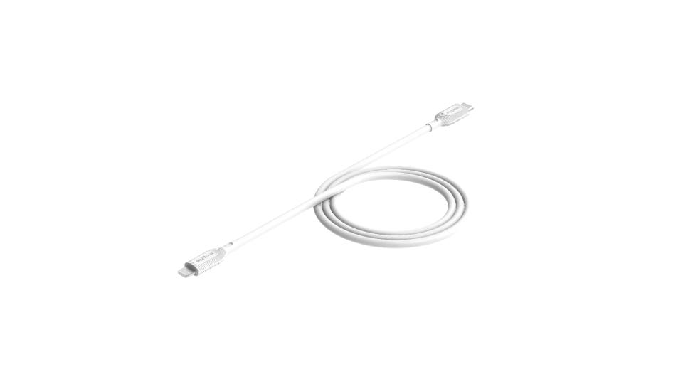 Cable de carga USB-C a Lightning de 60 W | Revestimiento TPE blanco de 1m - Mophie - Imagen 5