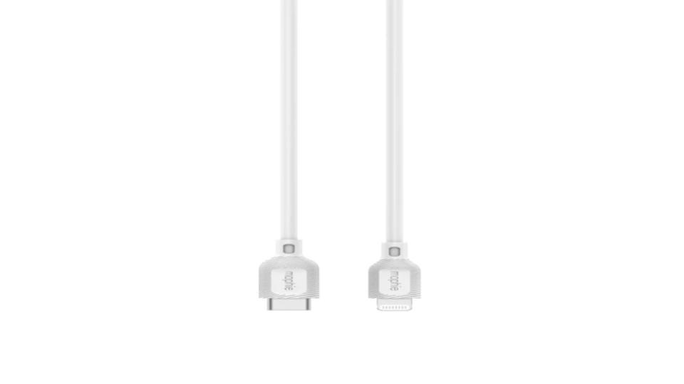 Cable de carga USB-C a Lightning de 60 W | Revestimiento TPE blanco de 1m - Mophie - Imagen 3