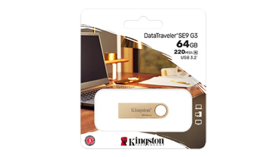 Unidad flash USB 3.2 Gen 1 de 64GB Dorado - Kingston