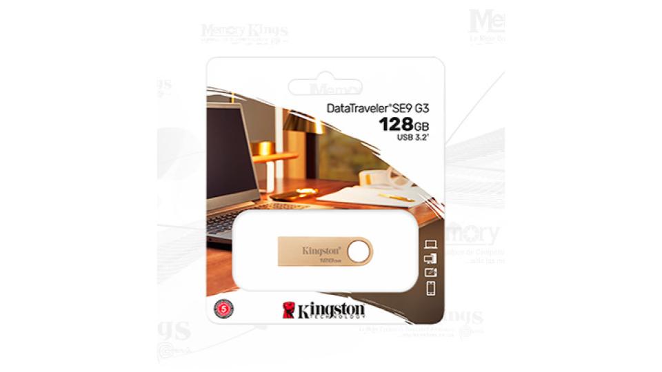 Unidad flash USB 3.2 Gen 1de 128GB Dorado - Kingston