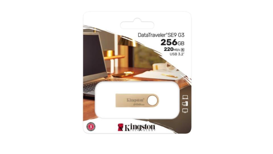 Unidad flash USB 3.2 Gen 1 de 256GB Dorado - Kingston