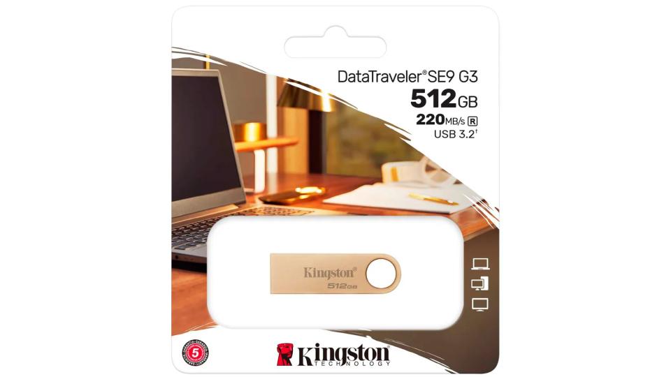 Unidad flash USB 3.2 Gen 1 de 512GB Dorado - Kingston