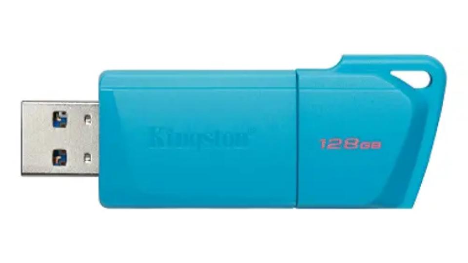 Unidad flash USB 3.2 Gen 2 de 128GB NEON Aqua Blue – Kingston - Imagen 2