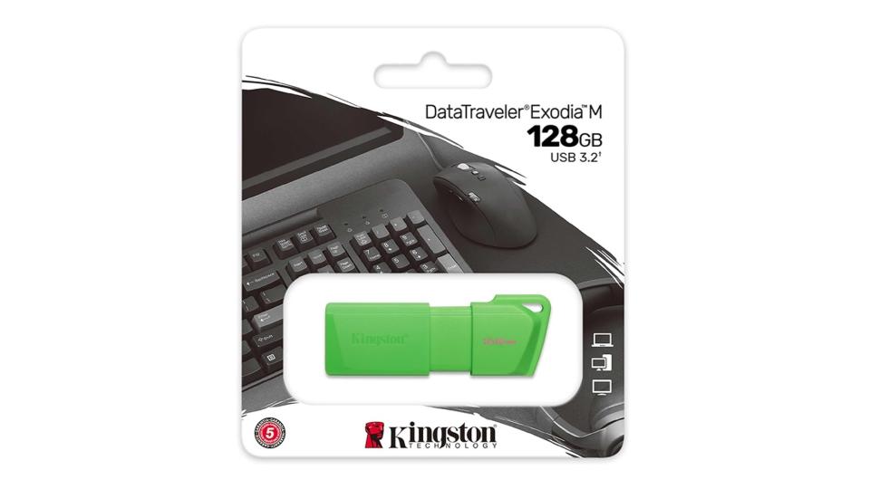 Unidad flash USB 3.2 Gen 2 de 128GB NEON Green – Kingston