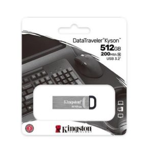 Unidad flash USB 3.2 Gen 1 de 512GB | Acabado metálico cepillado – Kingston