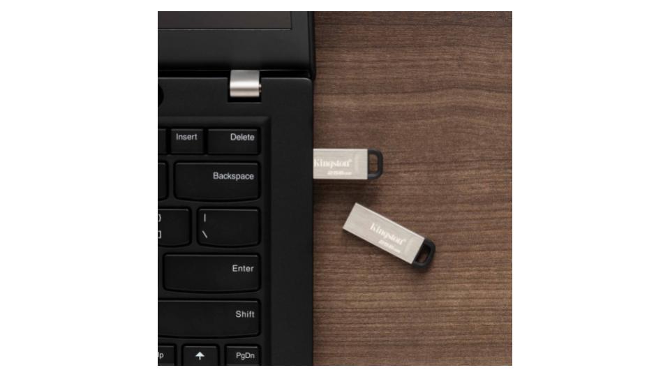 Unidad flash USB 3.2 Gen 1 de 512GB | Acabado metálico cepillado – Kingston - Imagen 3