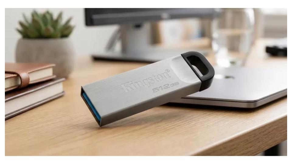 Unidad flash USB 3.2 Gen 1 de 512GB | Acabado metálico cepillado – Kingston - Imagen 2