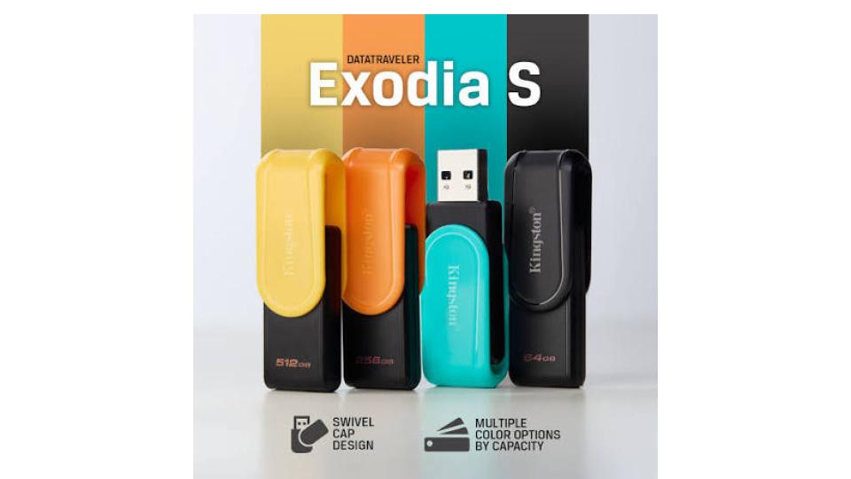 Unidad flash USB 3.2 Gen 1 de 128GB | Exodia S Negro/Turquesa – Kingston - Imagen 4
