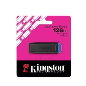 Memoria USB DataTraveler Exodia G2, Negro/Azul (128 GB, USB 3.2 Gen 1) - Kingston