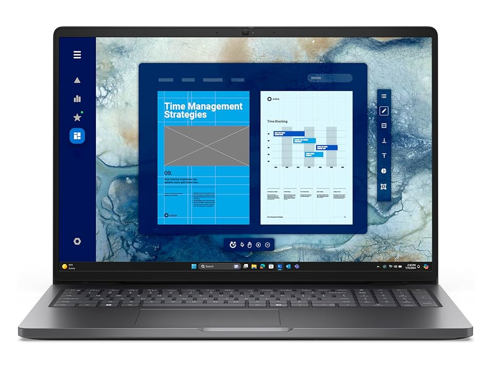LAPTOP DELL PRO 16″ SILVER INTEL CORE ULTRA 5 VPRO