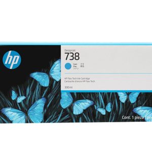 HP 738 Cartucho de Tinta Cian 300 ml