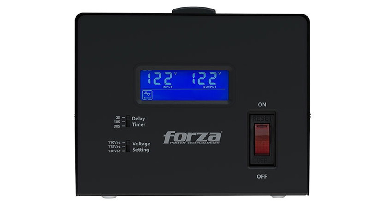 Forza FVR-3601 Regulador Automático de Voltaje 3600VA Negro
