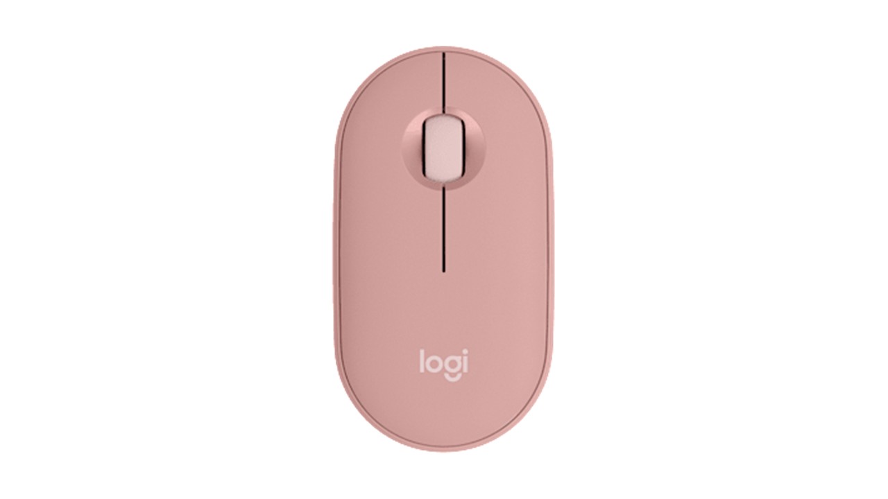 Logitech Pebble Mouse 2 M350s - Mouse Inalámbrico Bluetooth Rosa