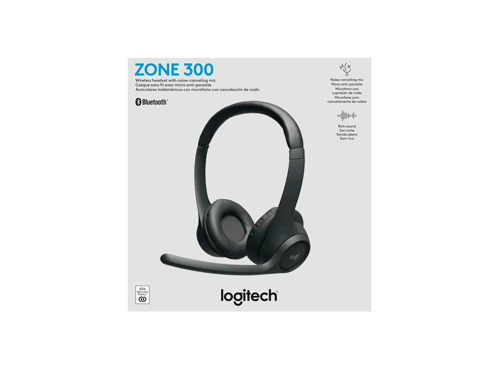 Diadema Inalámbrica Logitech Zone 300