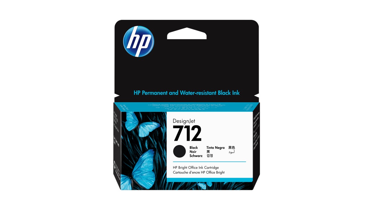 HP 712 Cartucho de Tinta Negro Original