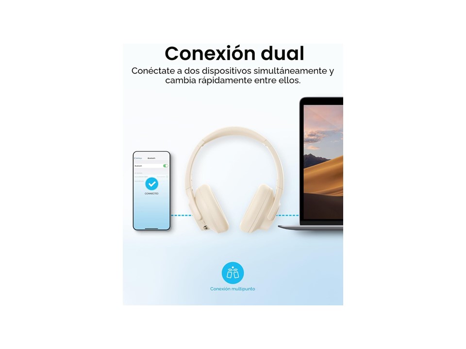 Audífonos de Diadema Inalámbricos Soundcore Q20i - Imagen 2