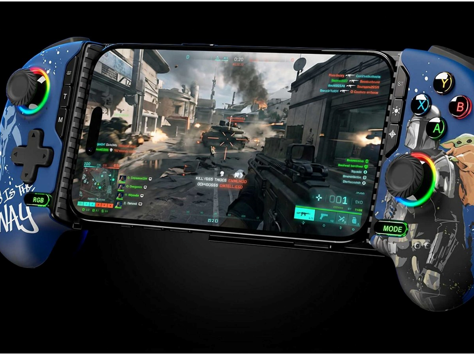 CONTROL GAMER PARA CELULAR PRIMUS BLUETOOTH THE MANDALORIAN (PMC-02BT ML) - Imagen 2