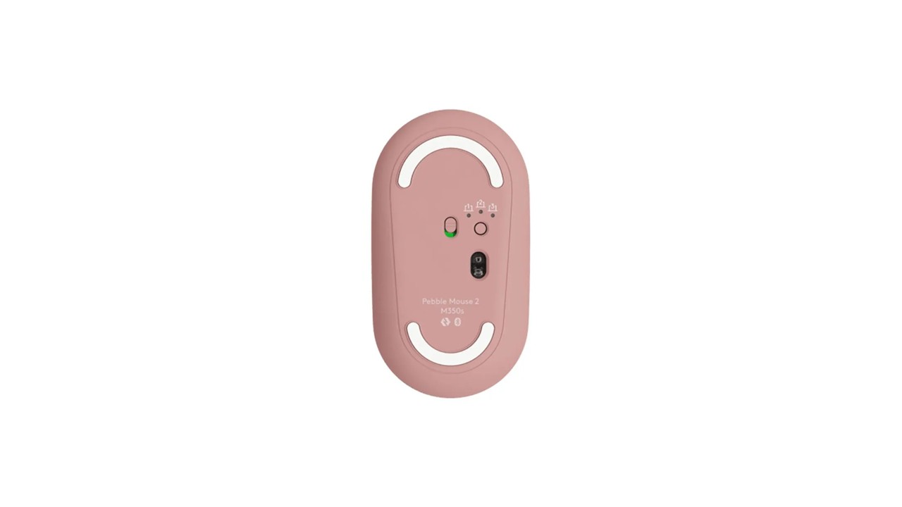 Logitech Pebble Mouse 2 M350s - Mouse Inalámbrico Bluetooth Rosa - Imagen 4