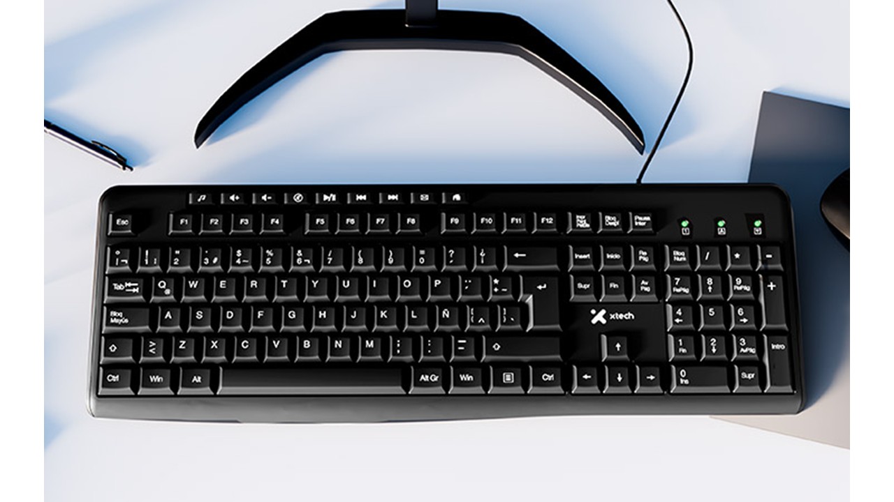 Xtech teclado multimedia en español XTK-140S - Imagen 2