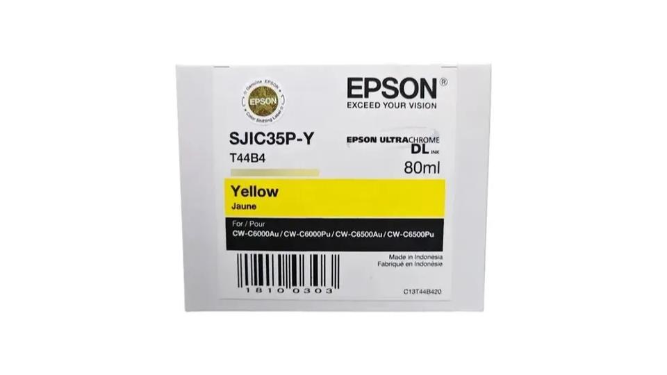 Cartucho de Tinta Original Epson SJIC35P-Y Amarillo (CW-C6000/C6500 Series) - Imagen 2