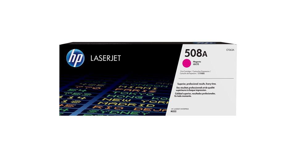 Cartucho de Tóner Original HP 508A Magenta (CF363A) (Color LaserJet Enterprise M577 Series)